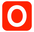 O Button (Blood Type) Emoji in SoftBank