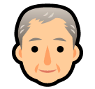 Old Man Emoji in SoftBank