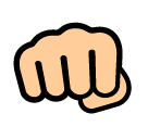 👊 Oncoming Fist Emoji in SoftBank