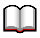 Livro aberto Emoji SoftBank