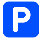 Znak Parkingu on SoftBank