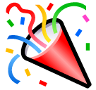🎉 Party Popper Emoji in SoftBank