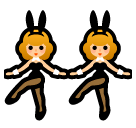👯 Persone che ballano indossando orecchie da coniglio Emoji su SoftBank