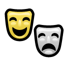 🎭 Theatermasken Emoji auf SoftBank