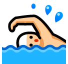 Person Swimming Emoji in SoftBank