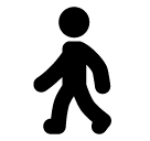 🚶 Person Walking Emoji in SoftBank