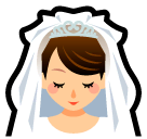 Person With Veil Emoji in SoftBank