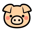 Tête de cochon Émoji SoftBank