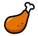 Poultry Leg Emoji in SoftBank