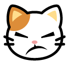 😾 Schmollender Katzenkopf Emoji auf SoftBank