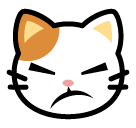 Pouting Cat on SoftBank