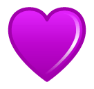 Corazón morado Emoji SoftBank