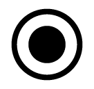 Radio Button Emoji in SoftBank