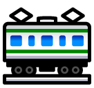 🚃 Vagon de ferrocarril Emoji en SoftBank
