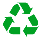 Símbolo de reciclaje Emoji SoftBank