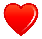 Coração vermelho Emoji SoftBank