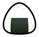 🍙 Rice Ball Emoji in SoftBank
