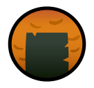 🍘 Galleta de arroz Emoji en SoftBank