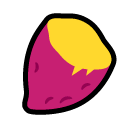 Geröstete Süßkartoffel Emoji SoftBank