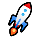 🚀 Rakete Emoji auf SoftBank