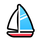 ⛵ Barca a vela Emoji su SoftBank