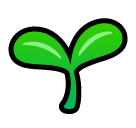 🌱 Planta de semillero Emoji en SoftBank