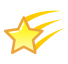 🌠 Sternschnuppe Emoji auf SoftBank