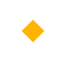 🔸 Rombo arancione piccolo Emoji su SoftBank
