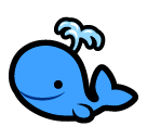 🐳 Balena che spruzza acqua Emoji su SoftBank