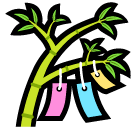 Дерево с украшениями Эмодзи в SoftBank