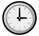 Three O’clock Emoji in SoftBank