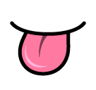 Tongue Emoji in SoftBank