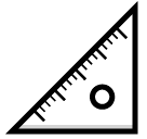 Triangular Ruler Emoji in SoftBank