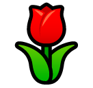 Tulipán Emoji SoftBank