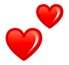 Dos corazones Emoji SoftBank
