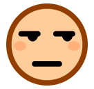 😒 Ernstes Gesicht Emoji auf SoftBank