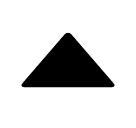 Triangle blanc pointant vers le haut on SoftBank