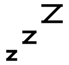💤 Symbole du sommeil Émoji sur SoftBank