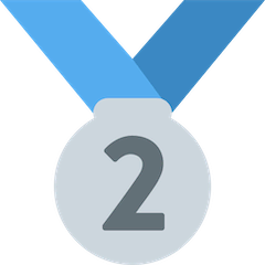 Medalha de prata Emoji Twitter