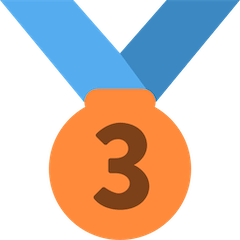 Medalha de bronze Emoji Twitter