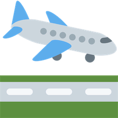 Avião aterrisando Emoji Twitter