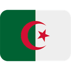 Flagge von Algerien Emoji Twitter