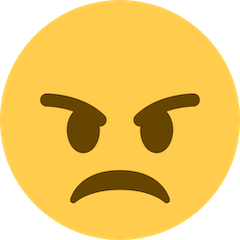 😠 Verärgertes Gesicht Emoji auf Twitter
