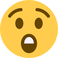 Erstauntes Gesicht Emoji Twitter