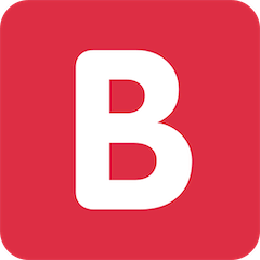 B Button (Blood Type) Emoji on Twitter