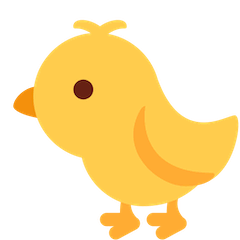 🐤 Kurczaczek (Z Boku) Emoji Na Twitterze