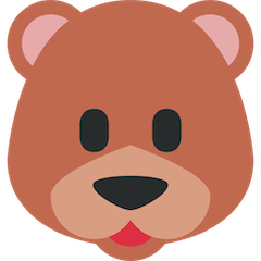 Голова медведя Эмодзи в Twitter