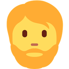 🧔 Persona con barba Emoji en Twitter