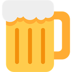 Boccale di birra Emoji Twitter