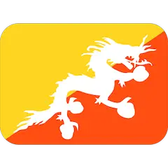 🇧🇹 Flagge von Bhutan Emoji auf Twitter